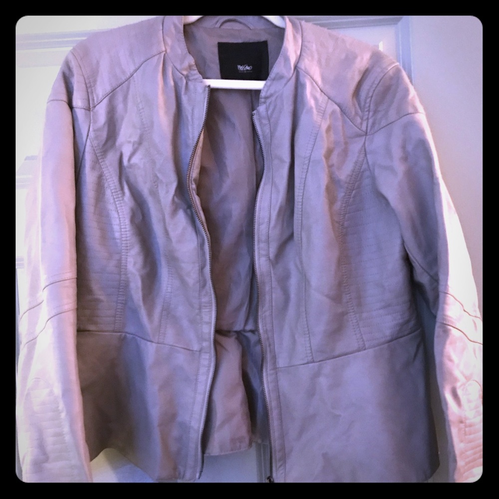 Grey “Leather Like” Jacket